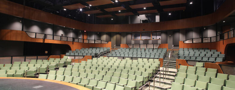 Inside view of the Sonoma Academy Performing Arts Center’s theater.